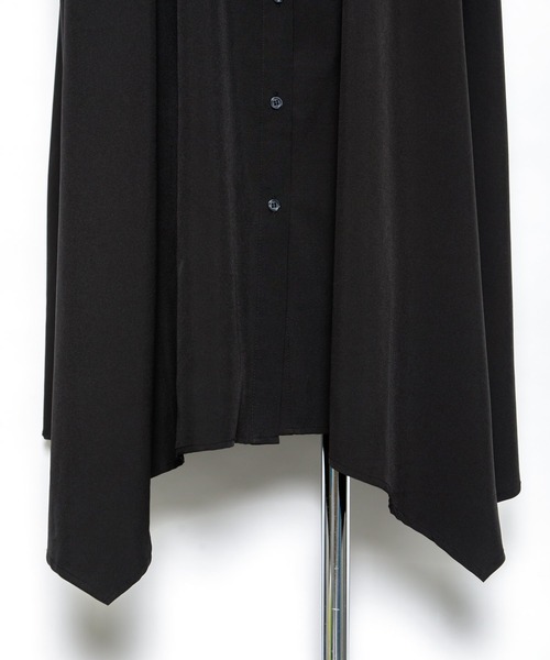 AS KNOW AS PINKY(アズノゥアズピンキー)の「ポイントぎゅぎゅっ シャツワンピース(シャツワンピース・レディース・ブラック/オフホワイト/ブルー/フューシャピンク/サックスブルー/ピンク系/ブルー系/ライトグリーン・FREE)」の15枚目の写真