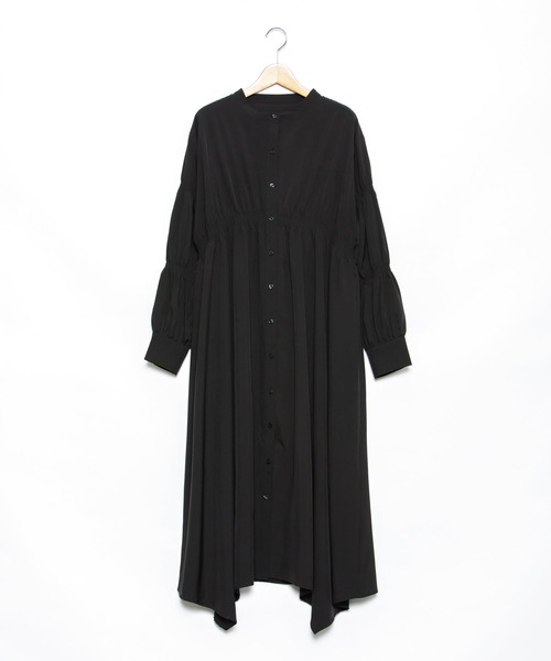 AS KNOW AS PINKY(アズノゥアズピンキー)の「ポイントぎゅぎゅっ シャツワンピース(シャツワンピース・レディース・ブラック/オフホワイト/ブルー/フューシャピンク/サックスブルー/ピンク系/ブルー系/ライトグリーン・FREE)」の16枚目の写真