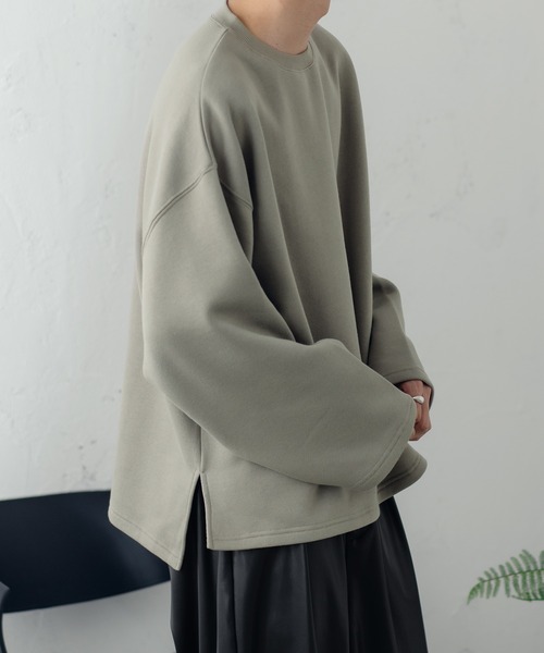 epnok（エプノック）の「ワイドスリーブルーズスウェット（スウェット・メンズ・ダークブラウン/ライトグリーン/グレイッシュベージュ・SMALL/MEDIUM/LARGE）」の20枚目の写真