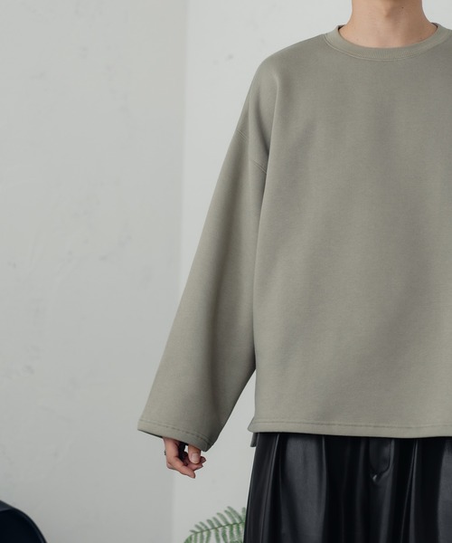 epnok（エプノック）の「ワイドスリーブルーズスウェット（スウェット・メンズ・ダークブラウン/ライトグリーン/グレイッシュベージュ・SMALL/MEDIUM/LARGE）」の21枚目の写真