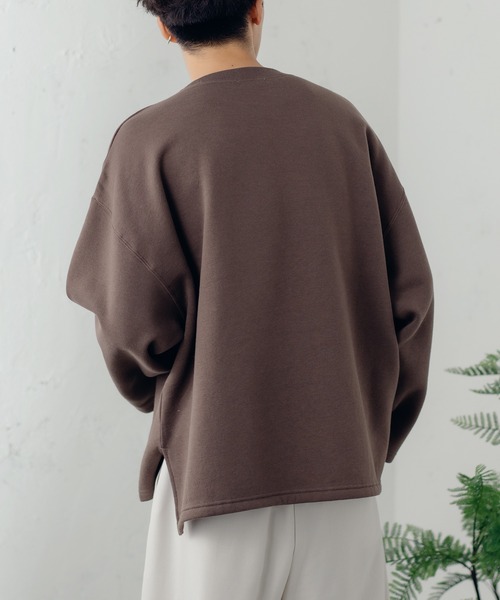 epnok（エプノック）の「ワイドスリーブルーズスウェット（スウェット・メンズ・ダークブラウン/ライトグリーン/グレイッシュベージュ・SMALL/MEDIUM/LARGE）」の7枚目の写真