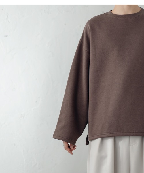 epnok（エプノック）の「ワイドスリーブルーズスウェット（スウェット・メンズ・ダークブラウン/ライトグリーン/グレイッシュベージュ・SMALL/MEDIUM/LARGE）」の18枚目の写真