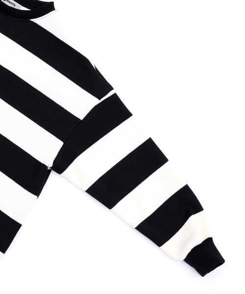 Figments（フィグメンツ）の「太ボーダーニット（ニット/セーター・レディース・ホワイト/オレンジ/ブルー・FREE）」の16枚目の写真