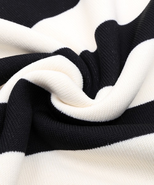 Figments（フィグメンツ）の「太ボーダーニット（ニット/セーター・レディース・ホワイト/オレンジ/ブルー・FREE）」の11枚目の写真