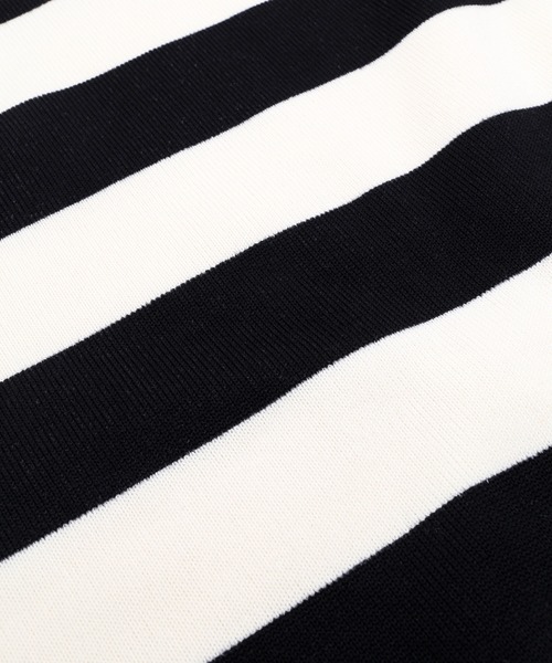 Figments（フィグメンツ）の「太ボーダーニット（ニット/セーター・レディース・ホワイト/オレンジ/ブルー・FREE）」の15枚目の写真