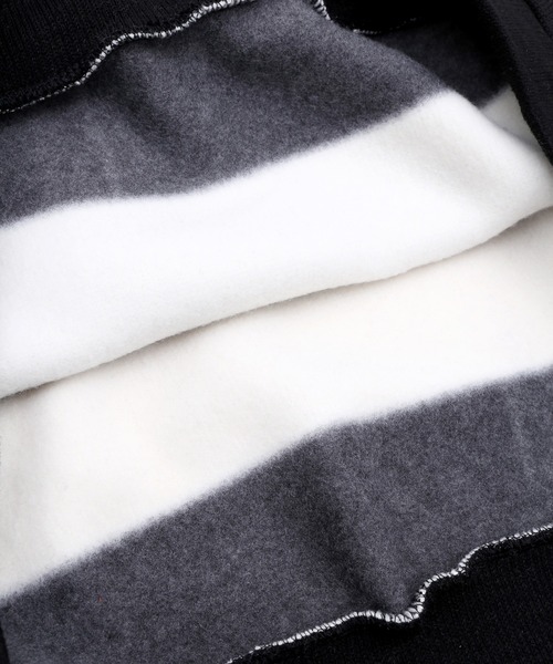 Figments（フィグメンツ）の「太ボーダーニット（ニット/セーター・レディース・ホワイト/オレンジ/ブルー・FREE）」の19枚目の写真