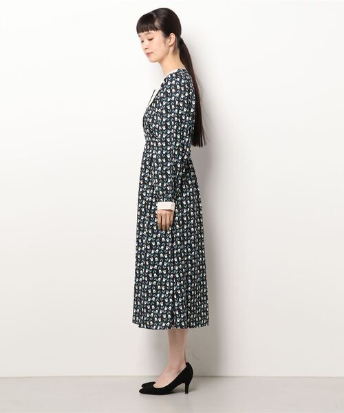 Hamble by Par Avion（ハンブルバイパラビオン）の「フラワーワンピース（ワンピース・レディース・グリーン/ブラック・ONESIZE）」の3枚目の写真
