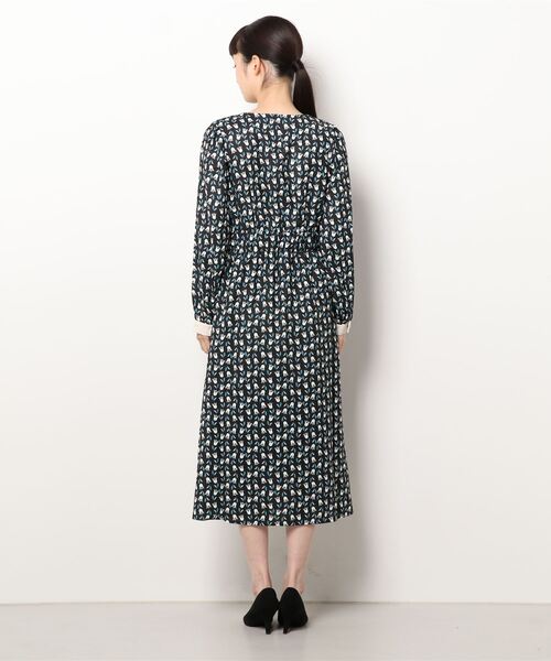 Hamble by Par Avion（ハンブルバイパラビオン）の「フラワーワンピース（ワンピース・レディース・グリーン/ブラック・ONESIZE）」の4枚目の写真