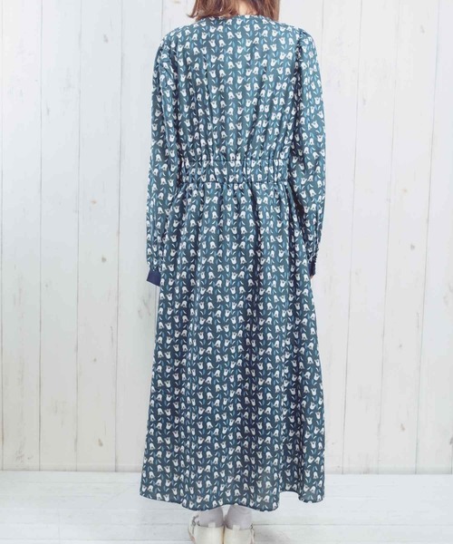 Hamble by Par Avion（ハンブルバイパラビオン）の「フラワーワンピース（ワンピース・レディース・グリーン/ブラック・ONESIZE）」の17枚目の写真