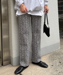 ニットジャガードパンツ
