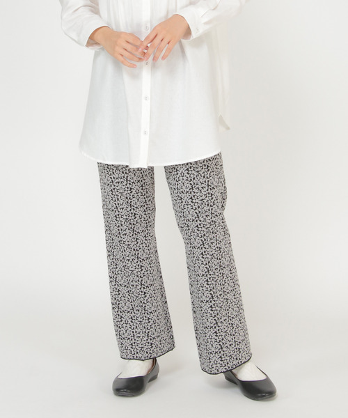 LBC(エルビーシー)の「ニットジャガードパンツ(その他パンツ・レディース・ブラック/オフホワイト・M)」の16枚目の写真
