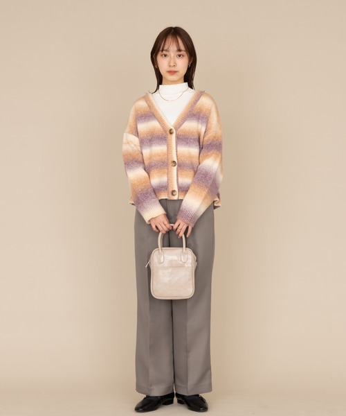 NEUNA(ヌナ)の「【ハイウエストシルエット◎】ハイウエストワイドパンツ(スラックス・レディース・ブラック/カーキ・SMALL/FREE)」の11枚目の写真