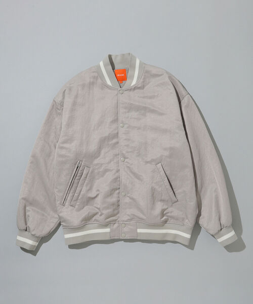 BEAMS（ビームス）の「BEAMS / ナイロンサテン アワード ジャケット（スタジャン・メンズ・ネイビー/グレー・S/M/L）」の21枚目の写真