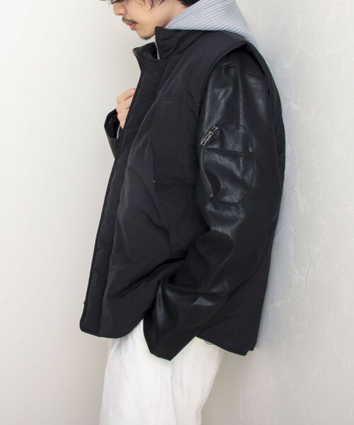 GLOSTER(グロスター)の「【GLOSTER/グロスター】モンスターベスト(ダウンベスト・メンズ・ブラック/ダークブラウン/グレー・MEDIUM/LARGE)」の8枚目の写真