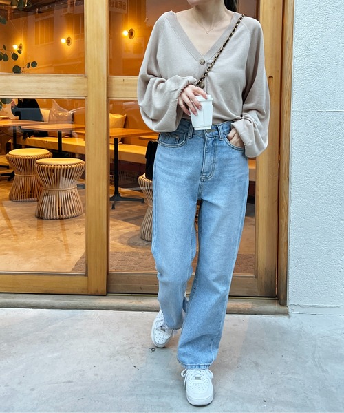 StyleSea（スタイルシー）の「2wayシアーニットカーディガン（カーディガン/ボレロ・レディース・アイボリー/ベージュ/ライトグリーン/ラベンダー/ブラック・MEDIUM）」の16枚目の写真