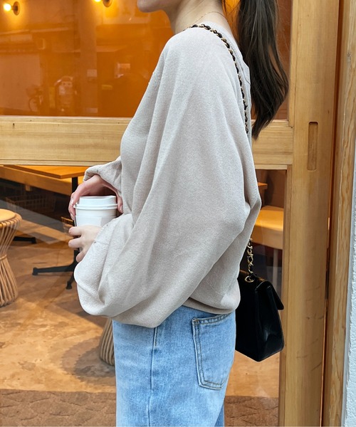 StyleSea（スタイルシー）の「2wayシアーニットカーディガン（カーディガン/ボレロ・レディース・アイボリー/ベージュ/ライトグリーン/ラベンダー/ブラック・MEDIUM）」の19枚目の写真