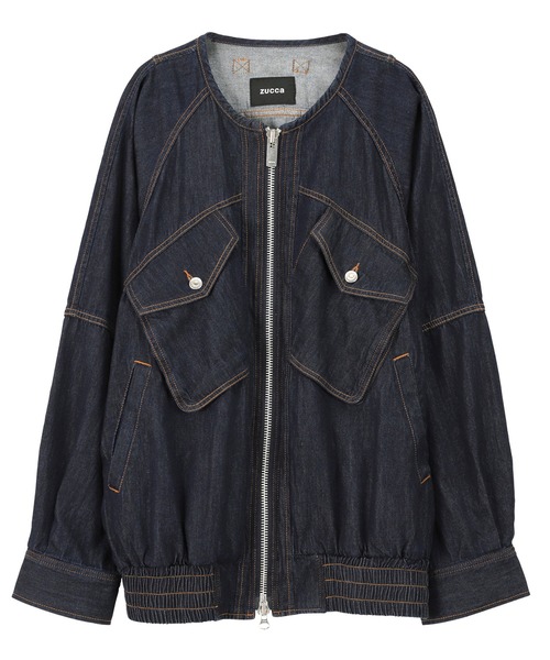 ZUCCa（ズッカ）の「ライトオンスデニム/ジャケット（デニムジャケット・メンズ・ネイビー/ブルー・M size）」の2枚目の写真