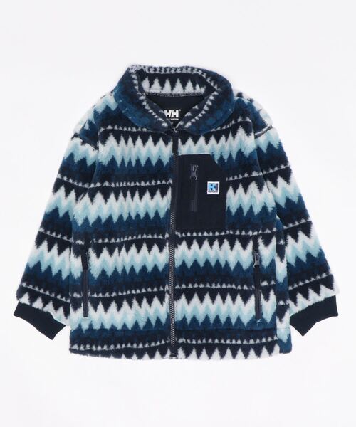 HELLY HANSEN(ヘリーハンセン)の「HELLY HANSEN / ネイティブ柄 ボアジャケット(その他アウター・キッズ・ネイビー/ベージュ・140cm/110cm/120cm/130cm)」の2枚目の写真
