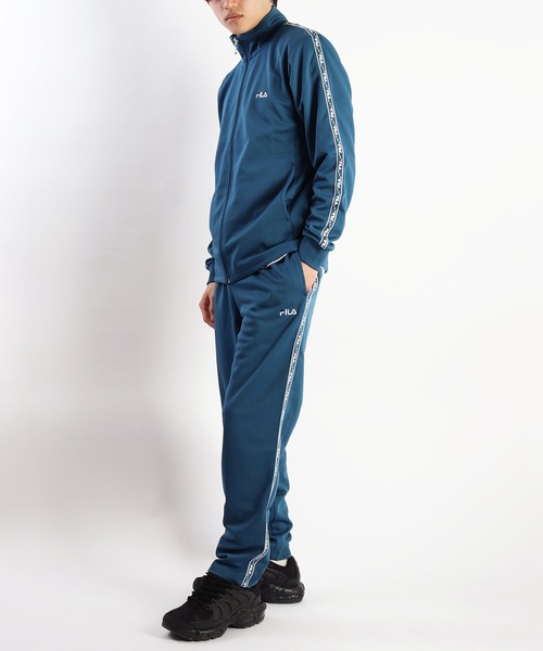 【セール】FILA スムースジャージ テープ付きジャージセットアップ（ジャージ）｜FILA（フィラ）