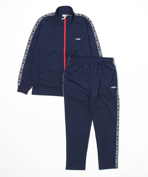 【セール】FILA スムースジャージ テープ付きジャージセットアップ（ジャージ）｜FILA（フィラ）