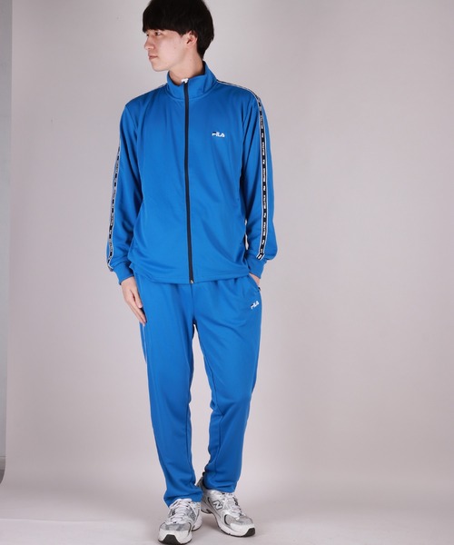 【セール】FILA スムースジャージ テープ付きジャージセットアップ（ジャージ）｜FILA（フィラ）
