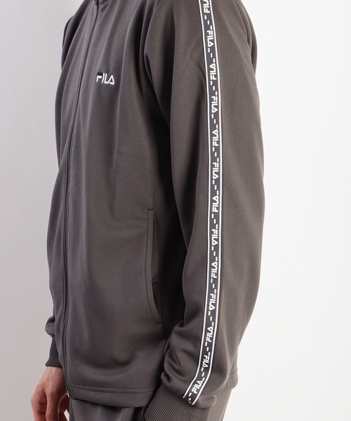 【セール】FILA スムースジャージ テープ付きジャージセットアップ（ジャージ）｜FILA（フィラ）