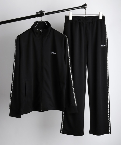 FILA スムースジャージ テープ付きジャージセットアップ（ジャージ