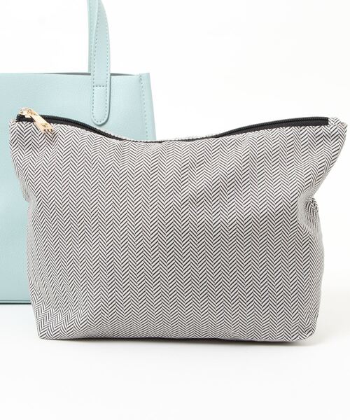 Lugnoncure（ルノンキュール）の「ポーチ付きトートバッグ（トートバッグ・レディース・ベージュ/オフホワイト/グリーン・ﾌﾘ-）」の13枚目の写真