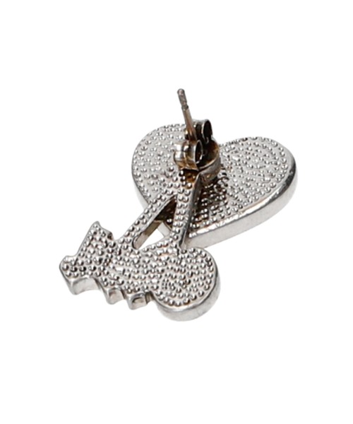 X-girl(エックスガール)の「X-girl HEART EARRINGS(ピアス(両耳用)・レディース・ブラック/レッド・ONE SIZE)」の10枚目の写真