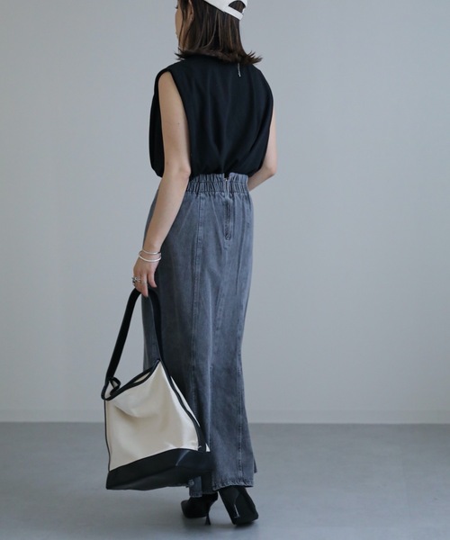 ap retro(アプレトロ)の「デニムマーメイドスカート(デニムスカート・レディース・ブルー/ネイビー/ブラック・FREE)」の22枚目の写真