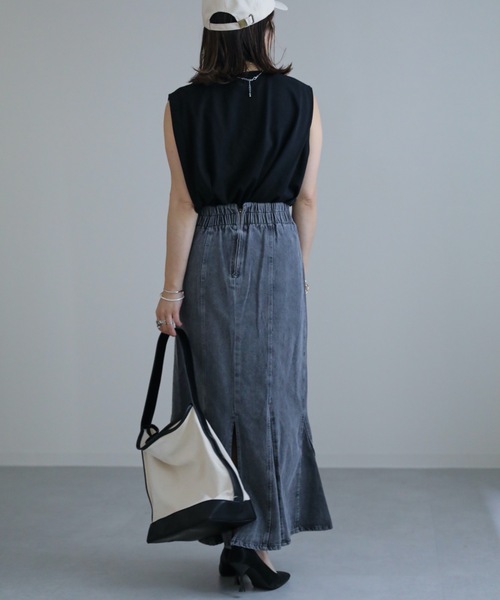ap retro(アプレトロ)の「デニムマーメイドスカート(デニムスカート・レディース・ブルー/ネイビー/ブラック・FREE)」の21枚目の写真
