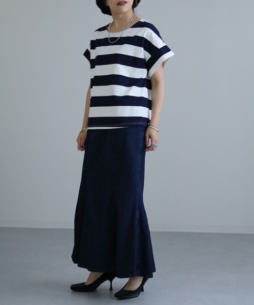 ap retro(アプレトロ)の「デニムマーメイドスカート(デニムスカート・レディース・ブルー/ネイビー/ブラック・FREE)」の14枚目の写真