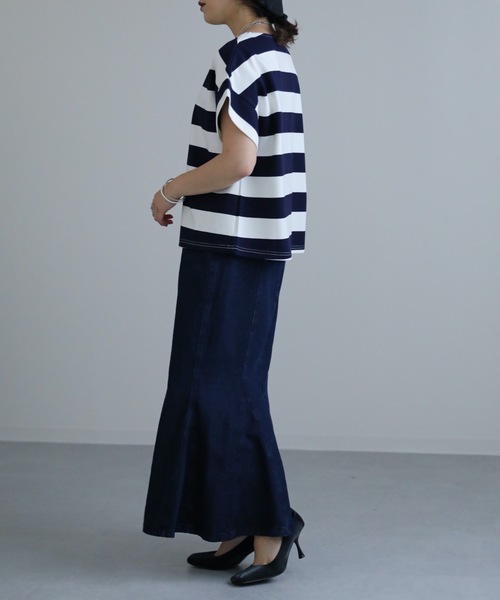 ap retro(アプレトロ)の「デニムマーメイドスカート(デニムスカート・レディース・ブルー/ネイビー/ブラック・FREE)」の13枚目の写真