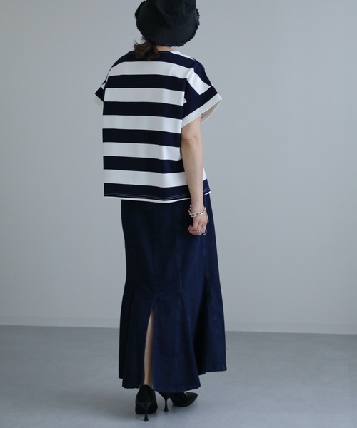 ap retro(アプレトロ)の「デニムマーメイドスカート(デニムスカート・レディース・ブルー/ネイビー/ブラック・FREE)」の12枚目の写真