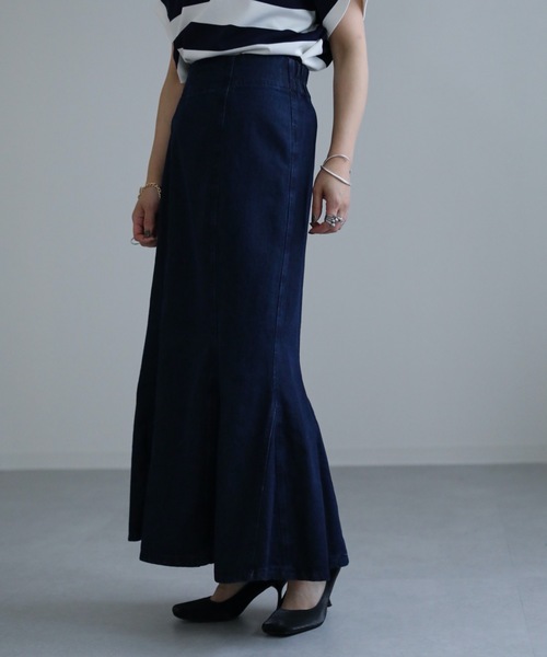 ap retro(アプレトロ)の「デニムマーメイドスカート(デニムスカート・レディース・ブルー/ネイビー/ブラック・FREE)」の18枚目の写真