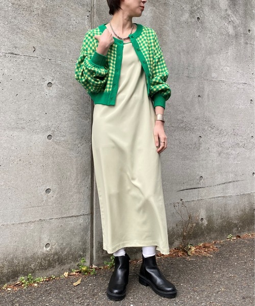 CIAOPANIC(チャオパニック)の「バッククロスキャミワンピース(ワンピース・レディース・ブラック/ブルー/レモンイエロー/グリーン/ピンク・FREE)」の6枚目の写真
