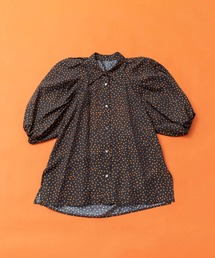 メゾンスペシャル　ドット柄　ブラウス メゾンスペシャル ドット柄 ブラウス 2way Sleeve Dot Ruffle Blouse
