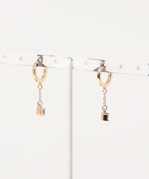 VIS（ビス）の「【WEB限定】ゆれビジュープチピアス（ピアス（両耳用）・レディース・その他1/グレー系その他/イエロー・FREE）」の14枚目の写真