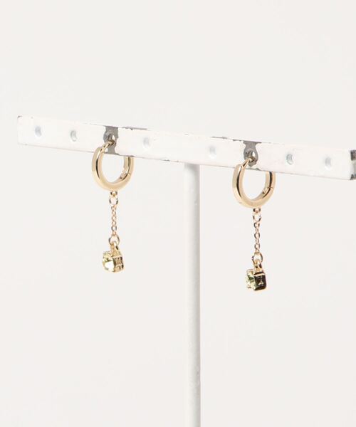 VIS（ビス）の「【WEB限定】ゆれビジュープチピアス（ピアス（両耳用）・レディース・その他1/グレー系その他/イエロー・FREE）」の12枚目の写真