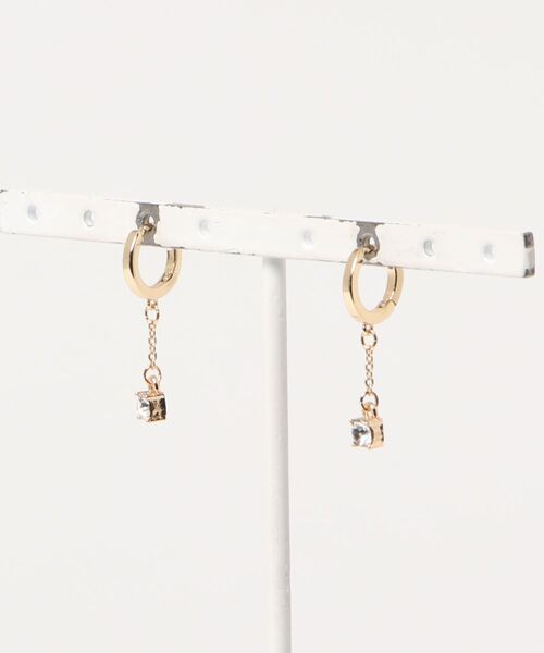 VIS（ビス）の「【WEB限定】ゆれビジュープチピアス（ピアス（両耳用）・レディース・その他1/グレー系その他/イエロー・FREE）」の13枚目の写真