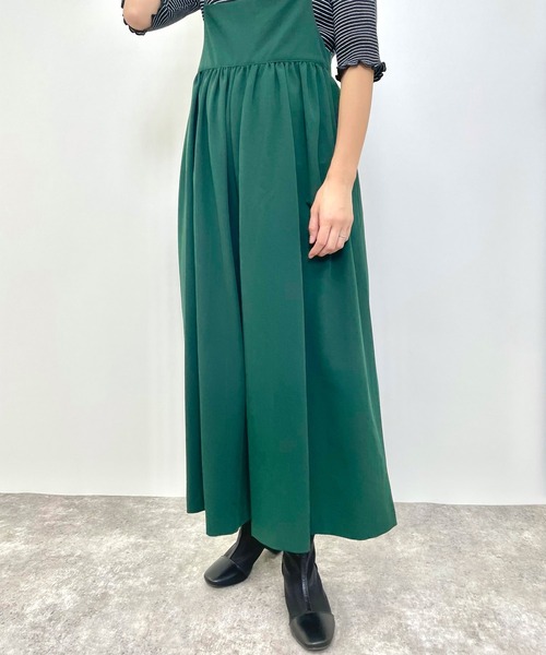 MLI'A（エムリア）の「キャミサロペット（サロペット/オーバーオール・レディース・ブラック/ベージュ/グリーン・M）」の18枚目の写真