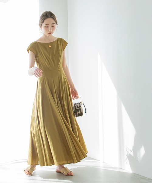 38 MARIHA 月の夢のドレス カーキ オリーブ フレアワンピース 38 MARIHA 月の夢のドレス カーキ オリーブ フレアワンピース