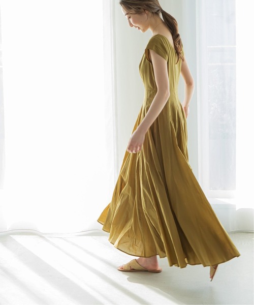 38 MARIHA 月の夢のドレス カーキ オリーブ フレアワンピース 38 MARIHA 月の夢のドレス カーキ オリーブ フレアワンピース