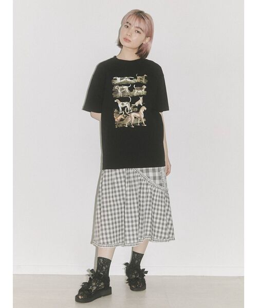 merry jenny（メリージェニー）の「some dogs Tee（Tシャツ/カットソー・レディース・ブラック/ベージュ/オフホワイト・FREE）」の22枚目の写真