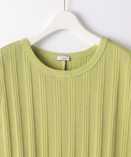 green label relaxing(グリーンレーベルリラクシング)の「<1_OF_MINE(ワンオブマイン)> GIZA テレコ ノースリーブ カットソー(Tシャツ/カットソー・レディース・ブラック/ベージュ/オフホワイト/ライム・FREE)」の13枚目の写真