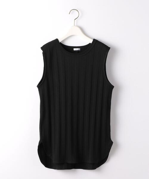 green label relaxing(グリーンレーベルリラクシング)の「<1_OF_MINE(ワンオブマイン)> GIZA テレコ ノースリーブ カットソー(Tシャツ/カットソー・レディース・ブラック/ベージュ/オフホワイト/ライム・FREE)」の19枚目の写真