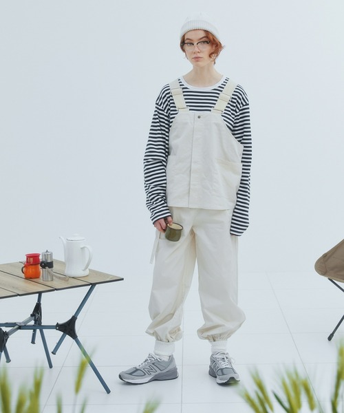 EDIT Gris(エディットグリ)の「【ジレ感覚で使いやすい】BIBエプロンベスト/フィッシングベスト(ベスト・レディース・ホワイト/ブラック・FREE)」の13枚目の写真