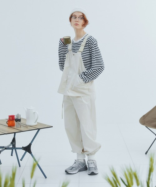 EDIT Gris(エディットグリ)の「【ジレ感覚で使いやすい】BIBエプロンベスト/フィッシングベスト(ベスト・レディース・ホワイト/ブラック・FREE)」の21枚目の写真