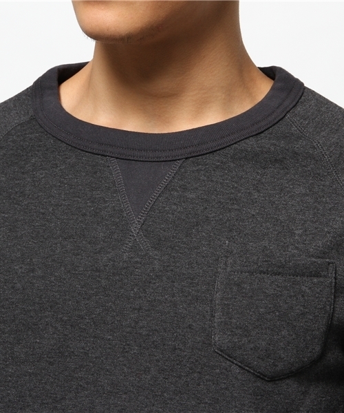 OUTLET(アウトレット)の「【CIAOPANIC TYPY】TCR裏起毛クルー(Tシャツ/カットソー・メンズ・チャコールグレー/グレー/ネイビー・LARGE/SMALL/MEDIUM)」の7枚目の写真