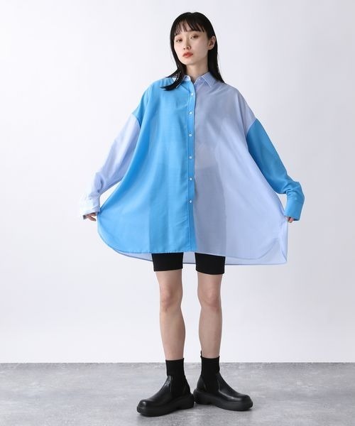 JEANASIS（ジーナシス）の「ガラカラーアソートBIGシャツLS